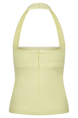Amelita Suiting Halter Top - Pale Lemon