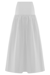 Autumn Maxi Skirt - White