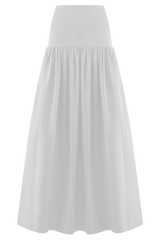 Autumn Maxi Skirt - White