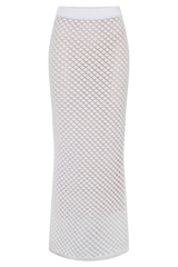 Guiliana Knit Maxi Skirt - Ivory