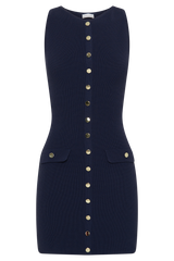 Sawyer Knit Mini Dress - Navy