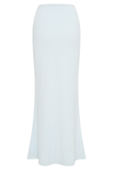 Bruna Slinky Fishtail Maxi Skirt - Sky Blue