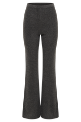 Shyann Straight Leg Knit Pant - Charcoal Marle
