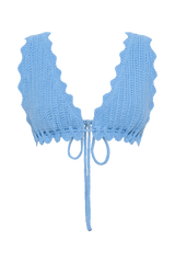 Jadia Crochet Bralette - Cornflower Blue