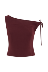 Ramsey Suiting Off Shoulder Top - Plum