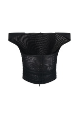 Brooklyn Mesh Crop Top - Black