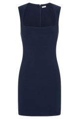 Frida Crepe Mini Dress - Dark Navy