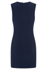Frida Crepe Mini Dress - Dark Navy
