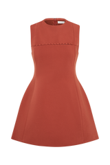 Winona Suiting Mini Dress With Cut Out - Chilli