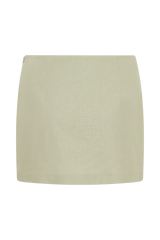 Ciara Linen Mini Skort - Basil