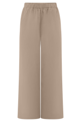 Campbell Cotton Wide Leg Pants - Sand
