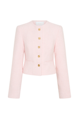 Cleo Boucle Jacket - Powder Pink