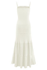 Finley Pointelle Knit Maxi Dress - Ivory