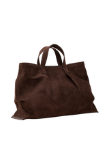 Baylor Faux Suede Bag - Chocolate