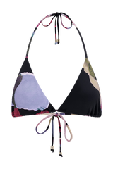 Brianna Triangle Bikini Top - Multi Fluid Reverie Print