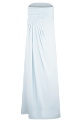 Calandra Slinky Maxi Skirt - Pale Blue