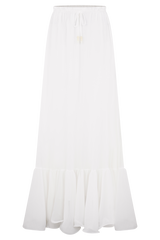 Carlie Chiffon Maxi Skirt - Ivory