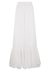Carlie Chiffon Maxi Skirt - Ivory
