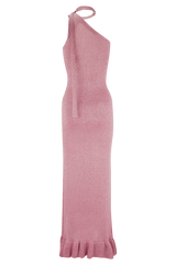 Celestino Floral Metallic Knit Maxi Dress - Pink