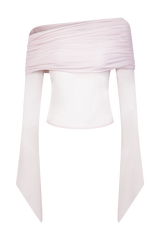 Dahlia One Shoulder Top - Pale Pink