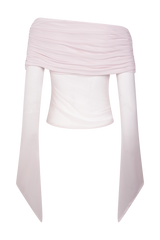 Dahlia One Shoulder Top - Pale Pink