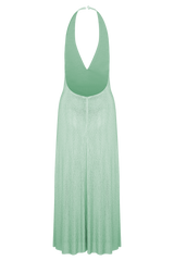 Genie Diamante Halter Midi Dress - Mint