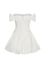 Giovanna Off Shoulder Mini Dress - White