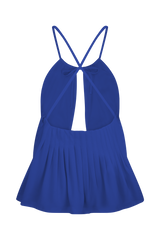 Korra Chiffon Halter Top - Cobalt Blue