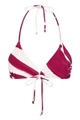 Marquise Bikini Top - Dragonfruit Deco Fleur Print
