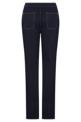 Remington V Front Straight Leg Jeans - Indigo Blue