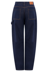 Renata Barrel Denim Jeans - Indigo Blue