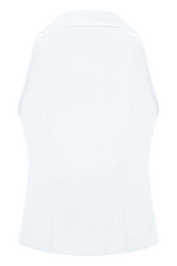 Scout Sleeveless Linen Shirt - White