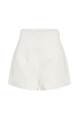 Silas High Waist Shorts - White