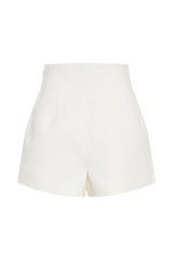 Silas High Waist Shorts - White