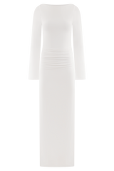 Vienna Slinky Cut Out Maxi Dress - White