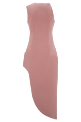 Virginia Suiting Embroidered Midi Dress - Burnt Rose