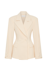 Wesley Structured Blazer - Buttercream
