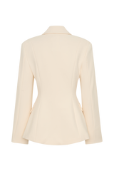 Wesley Structured Blazer - Buttercream