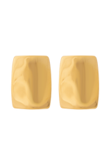 Georgia Rounded Rectangular Earrings - Gold