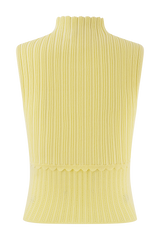 Indy Pointelle Knit Top - Lemon