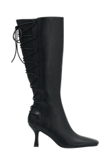 Nevaeh Lace Up Boots - Black