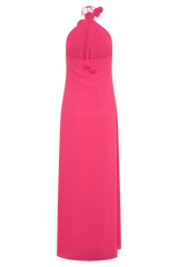 Rosalia Cowl Neck Maxi Dress - Raspberry
