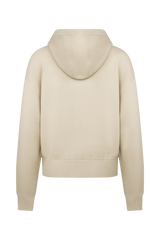 Sami Zip Front Knit Hoodie - Camel